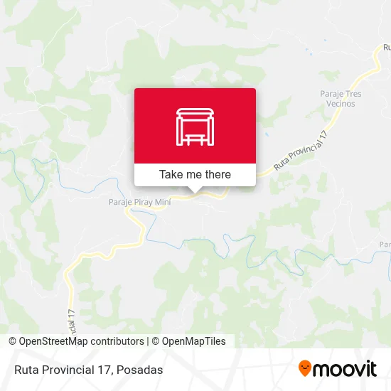 Mapa de Ruta Provincial 17