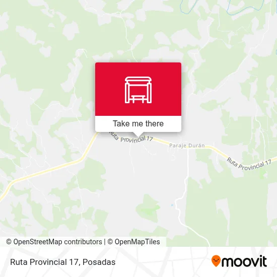 Mapa de Ruta Provincial 17