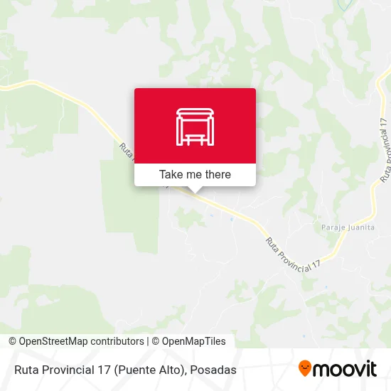 Ruta Provincial 17 (Puente Alto) map