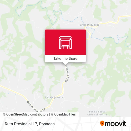 Mapa de Ruta Provincial 17