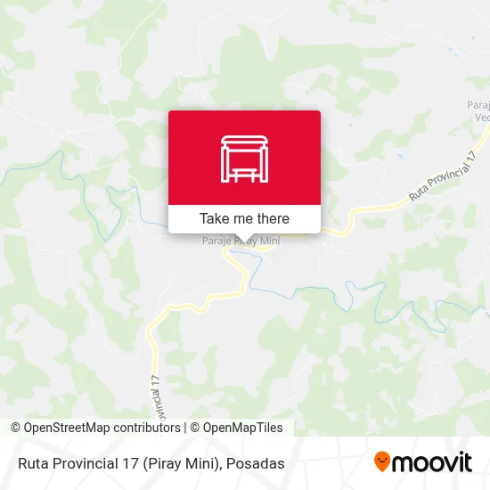 Mapa de Ruta Provincial 17 (Piray Mini)