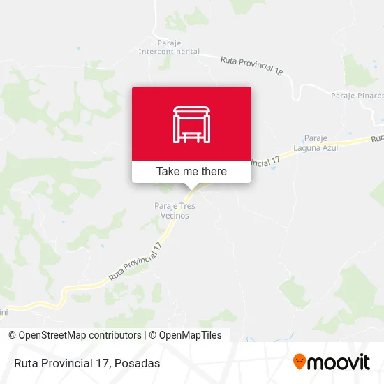 Mapa de Ruta Provincial 17