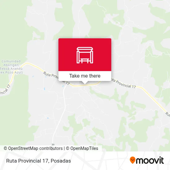 Mapa de Ruta Provincial 17