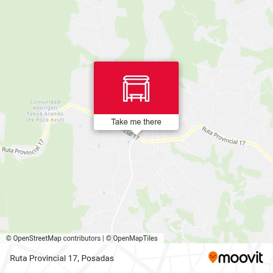 Mapa de Ruta Provincial 17