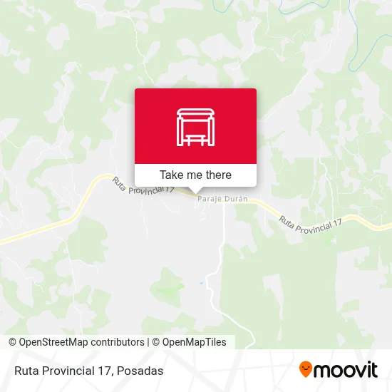 Mapa de Ruta Provincial 17