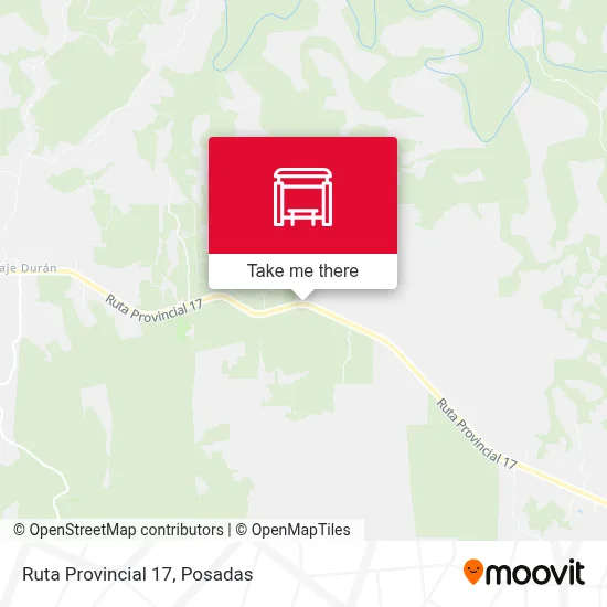 Mapa de Ruta Provincial 17