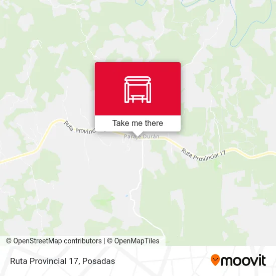 Mapa de Ruta Provincial 17