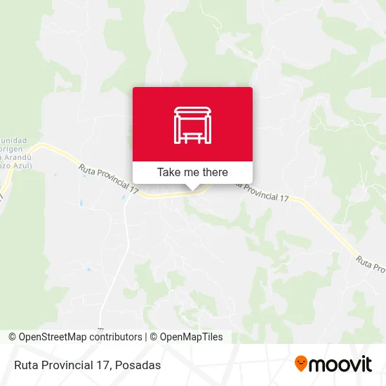Mapa de Ruta Provincial 17