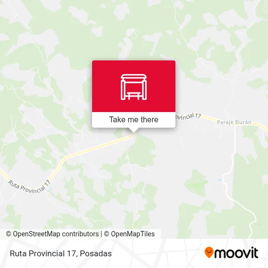 Mapa de Ruta Provincial 17