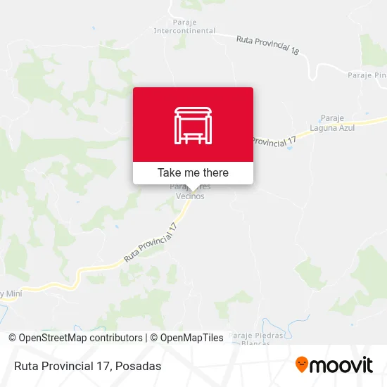 Mapa de Ruta Provincial 17
