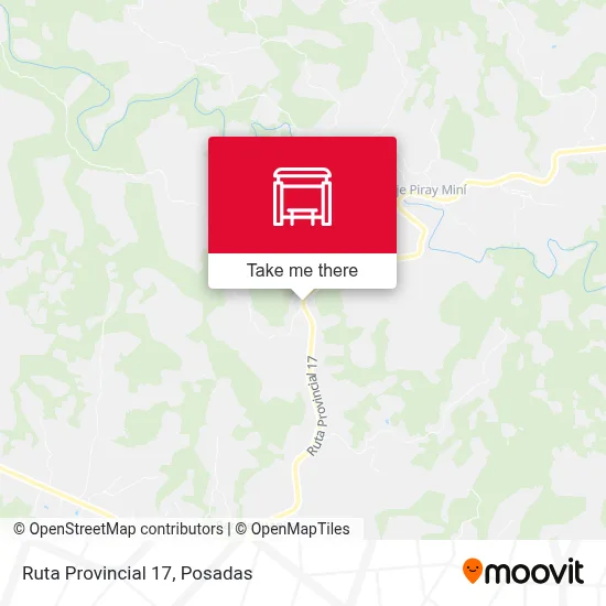 Mapa de Ruta Provincial 17