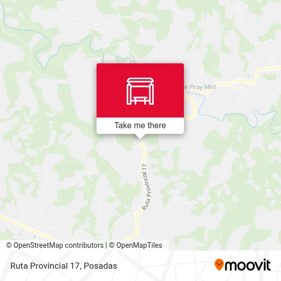 Mapa de Ruta Provincial 17