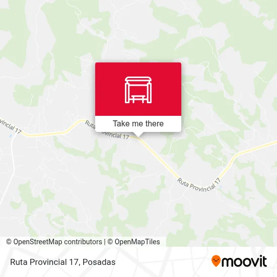 Mapa de Ruta Provincial 17