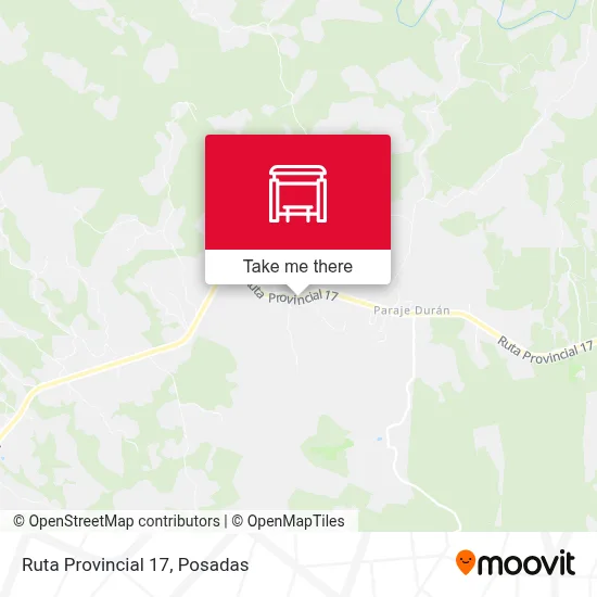 Mapa de Ruta Provincial 17