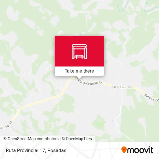 Mapa de Ruta Provincial 17