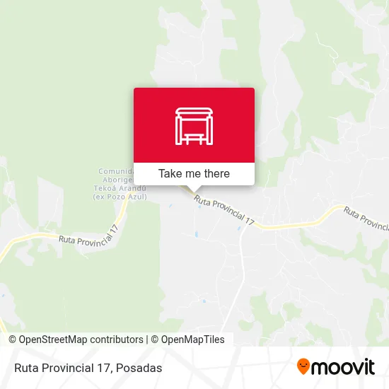 Mapa de Ruta Provincial 17
