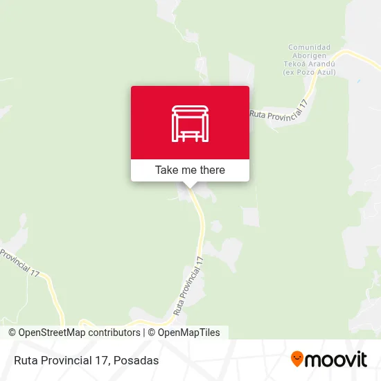 Mapa de Ruta Provincial 17
