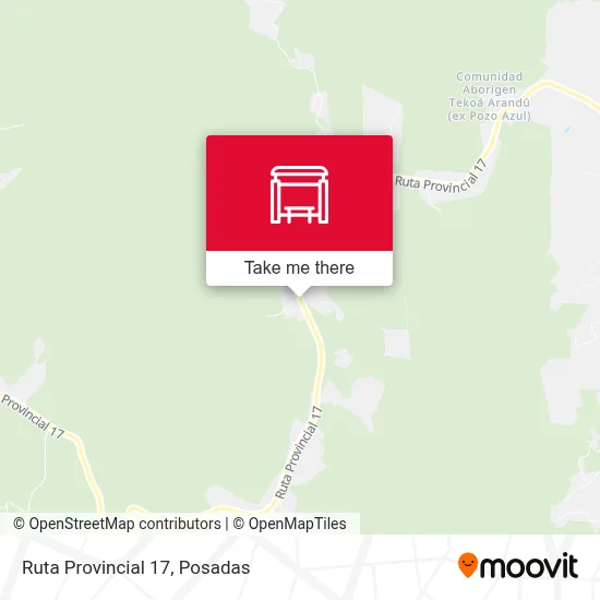 Mapa de Ruta Provincial 17
