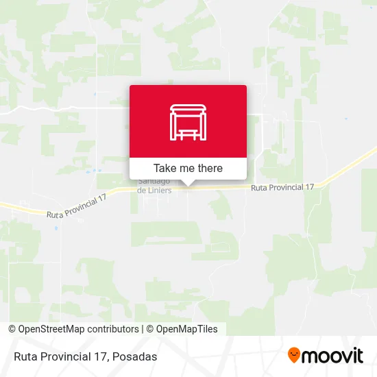 Mapa de Ruta Provincial 17