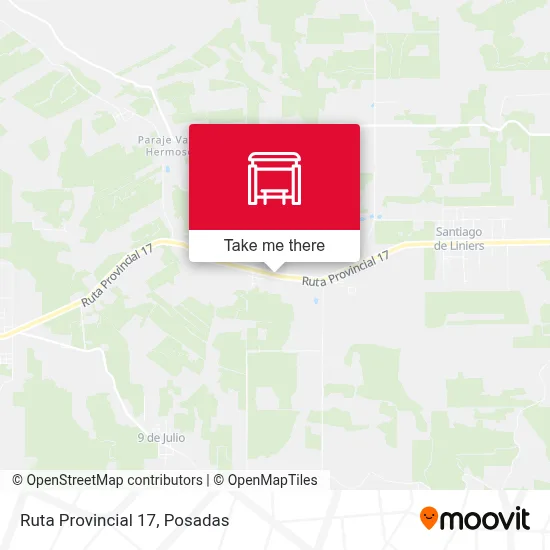 Mapa de Ruta Provincial 17