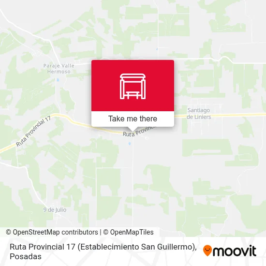 Ruta Provincial 17 (Establecimiento San Guillermo) map