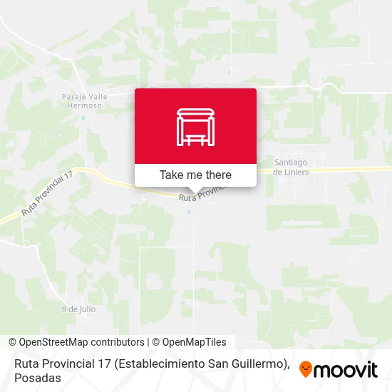 Ruta Provincial 17 (Establecimiento San Guillermo) map