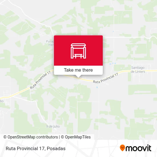 Mapa de Ruta Provincial 17