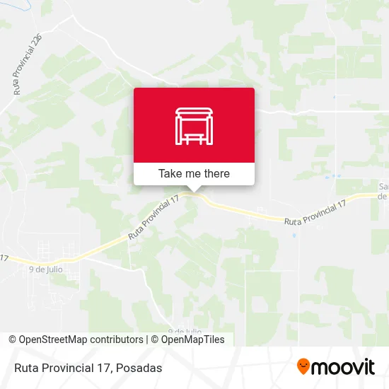 Mapa de Ruta Provincial 17