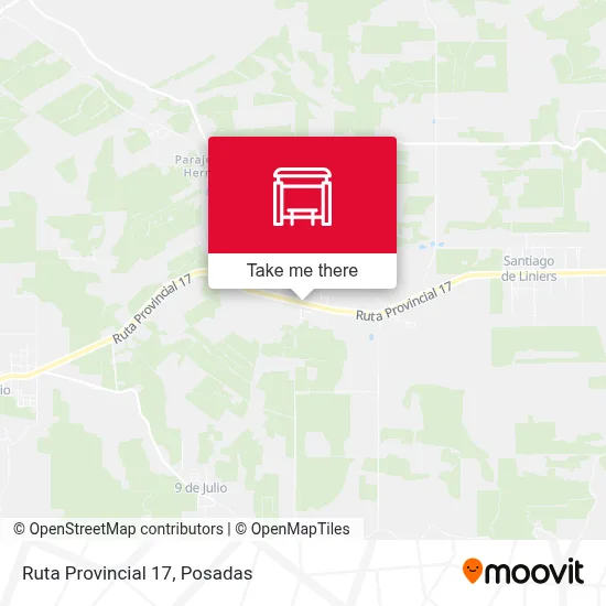 Mapa de Ruta Provincial 17