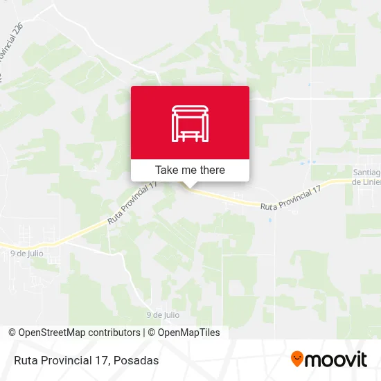 Mapa de Ruta Provincial 17