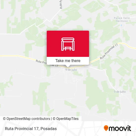Mapa de Ruta Provincial 17