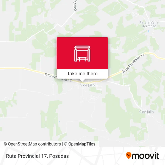 Mapa de Ruta Provincial 17