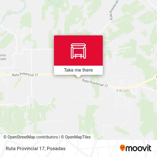 Mapa de Ruta Provincial 17