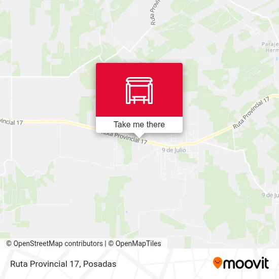 Mapa de Ruta Provincial 17
