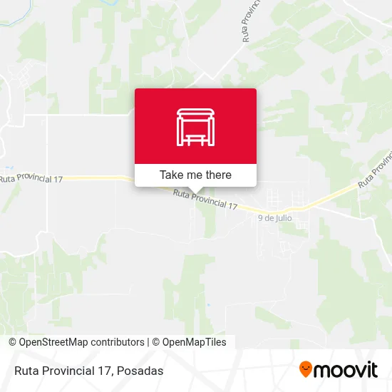 Mapa de Ruta Provincial 17