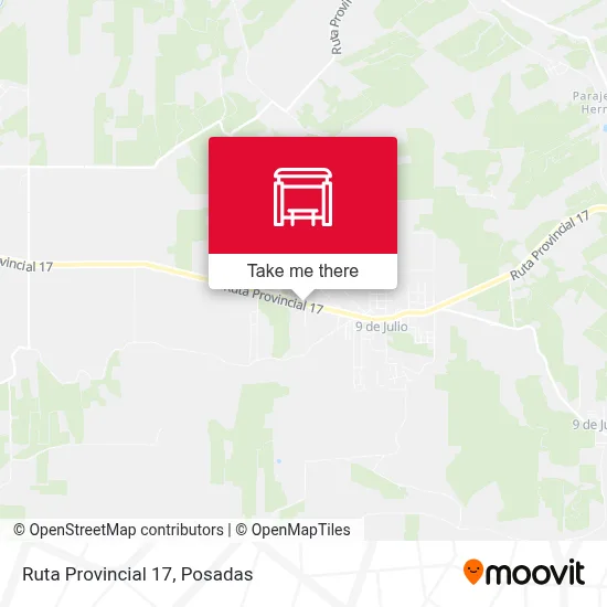 Mapa de Ruta Provincial 17
