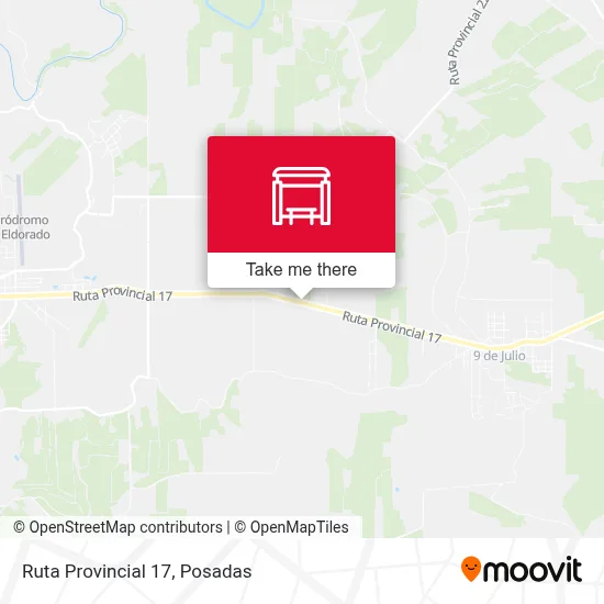 Mapa de Ruta Provincial 17