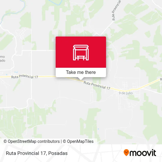 Mapa de Ruta Provincial 17
