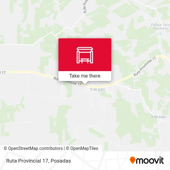 Mapa de Ruta Provincial 17