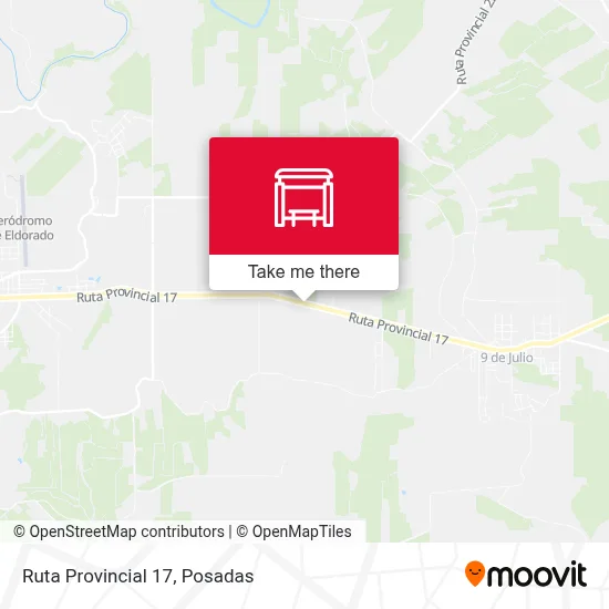 Mapa de Ruta Provincial 17