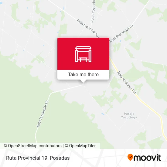 Mapa de Ruta Provincial 19
