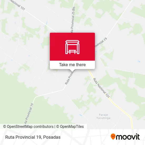 Mapa de Ruta Provincial 19