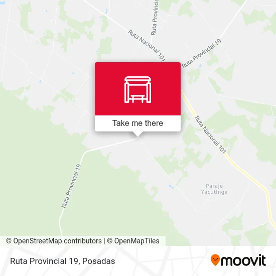 Mapa de Ruta Provincial 19