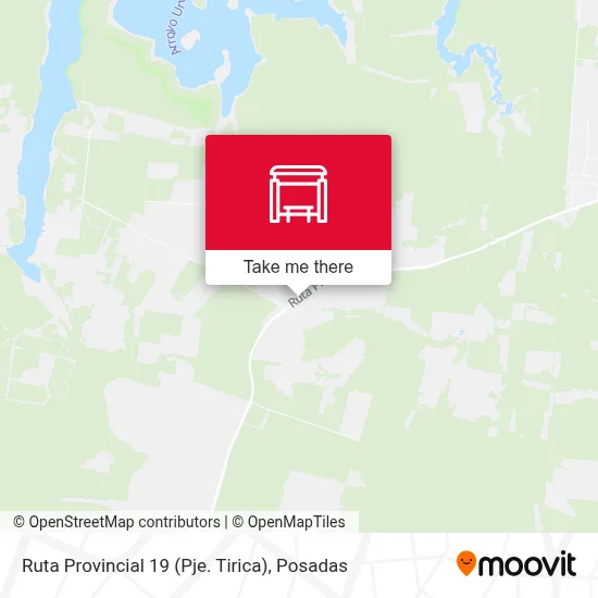 Ruta Provincial 19 (Pje. Tirica) map