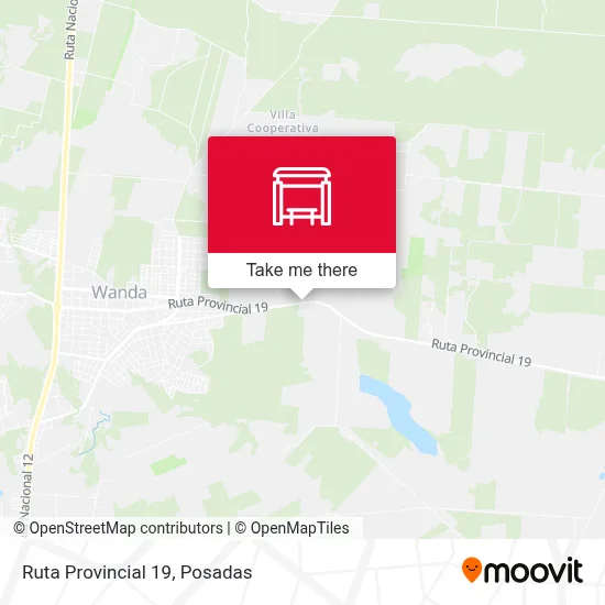 Mapa de Ruta Provincial 19