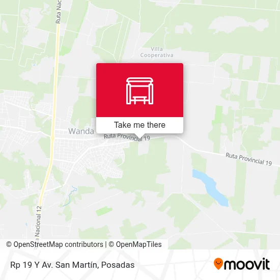Rp 19 Y Av. San Martín map