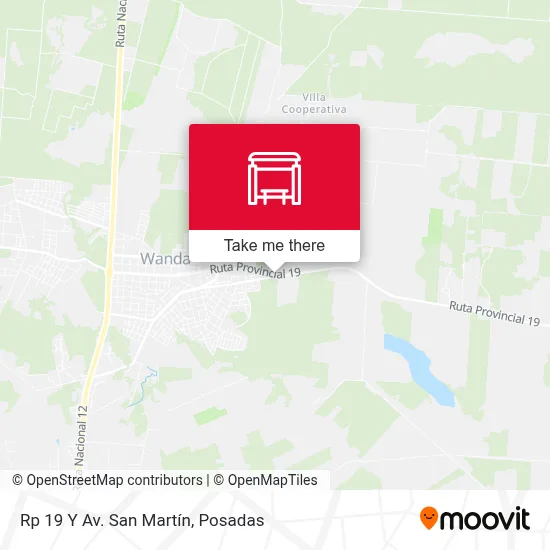 Rp 19 Y Av. San Martín map