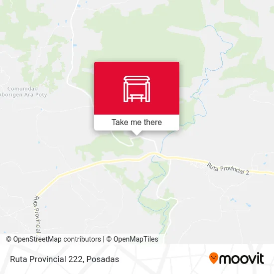 Mapa de Ruta Provincial 222
