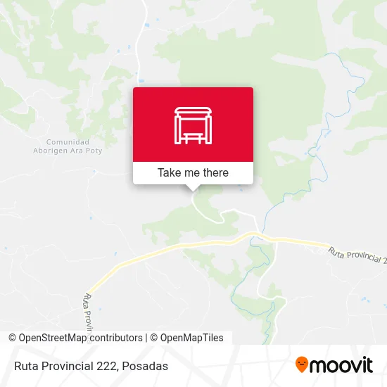 Mapa de Ruta Provincial 222