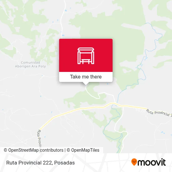 Mapa de Ruta Provincial 222